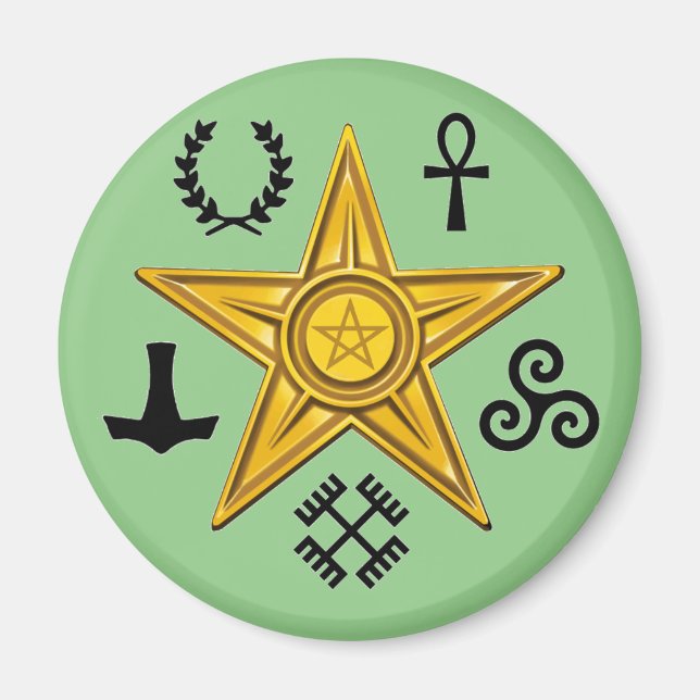 Pagan Barnstar Symbol Magnet (Framsidan)