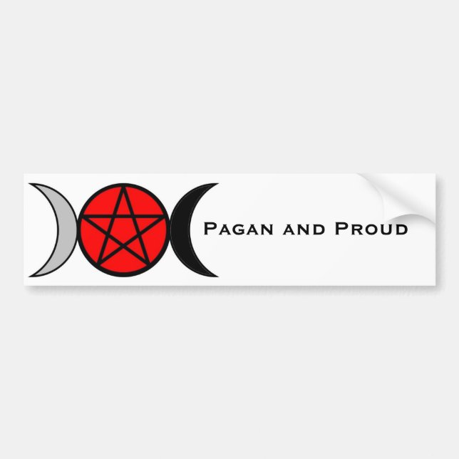 Pagan bildekal för Pridetrippelgudinna (Framsidan)