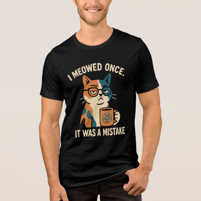 Pagan cat Tri-Blend Shirt T Shirt (Framsida)