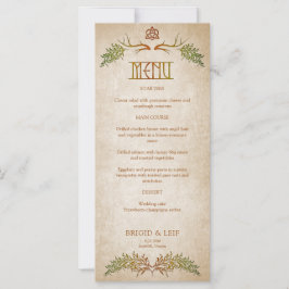 Pagan Celtic Antlers Bröllop Menu
