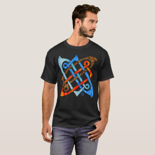Pagan Celtic Knot Earth Luft Fire Vatten Inslag T Shirt