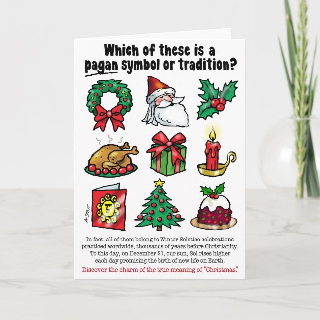 PAGAN CHRISTMAS HELGKORT (Framsida)