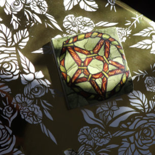 Pagan Druid Pentagram Art Nature Witch Stenunderlägg
