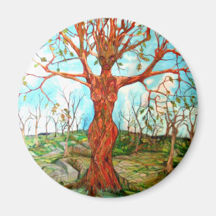 Pagan Dryad Träd gudinna Wiccan Nature Art Magnet