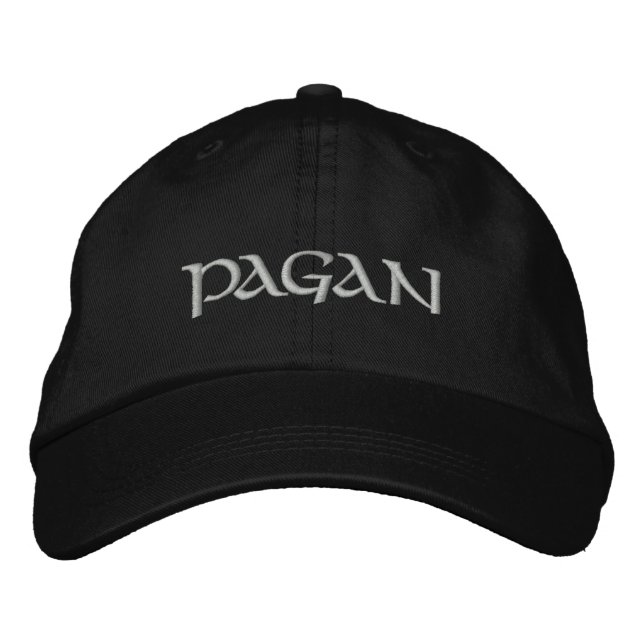 Pagan Embroized Hat - Silver Brev Broderad Keps (Framsida)