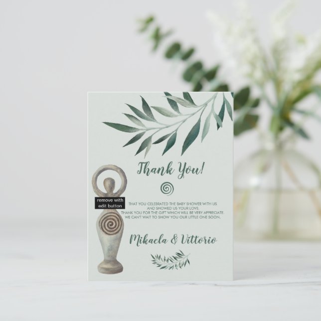 Pagan Goddess Baby Shower Tack för ditt kort (Stående Fram)