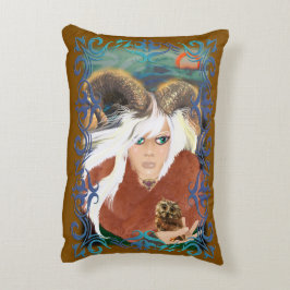 Pagan Goddess, Mystical Fantasy Pillow Prydnadskudde