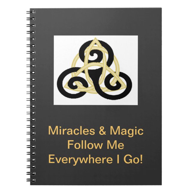 Pagan Grimoire Anteckningsbok Med Spiral (Framsidan)