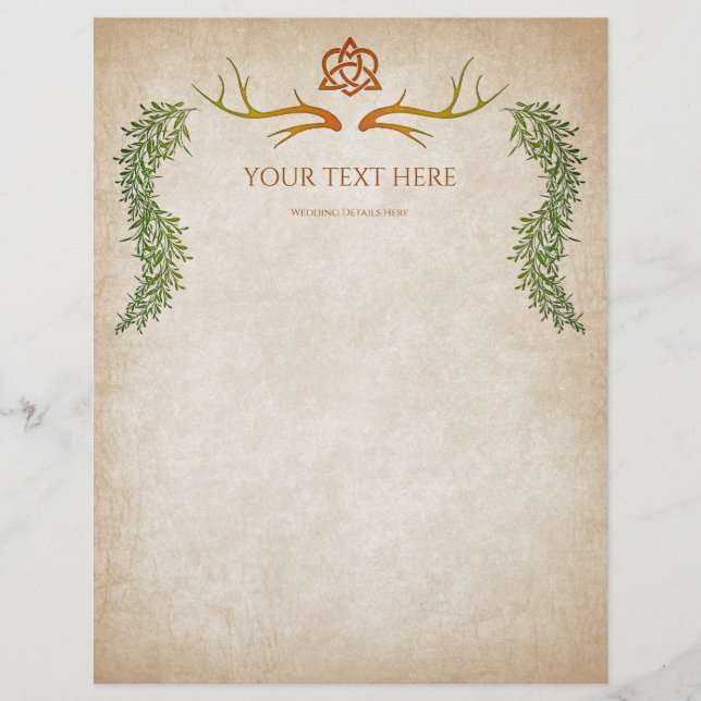 Pagan Handfixing Bröllop Reklamblad (Framsidan)