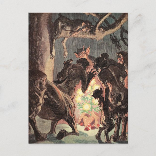 Pagan jul helg vykort (Framsida)