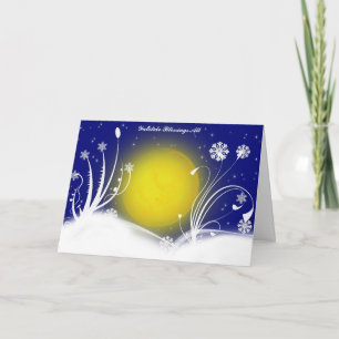 Pagan kort för måneYuletide välsignelser
