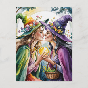 Pagan Lesbisk Witches Vykort