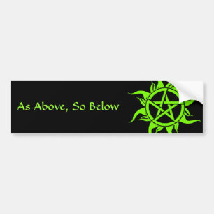 Pagan Pentagram Bildekal