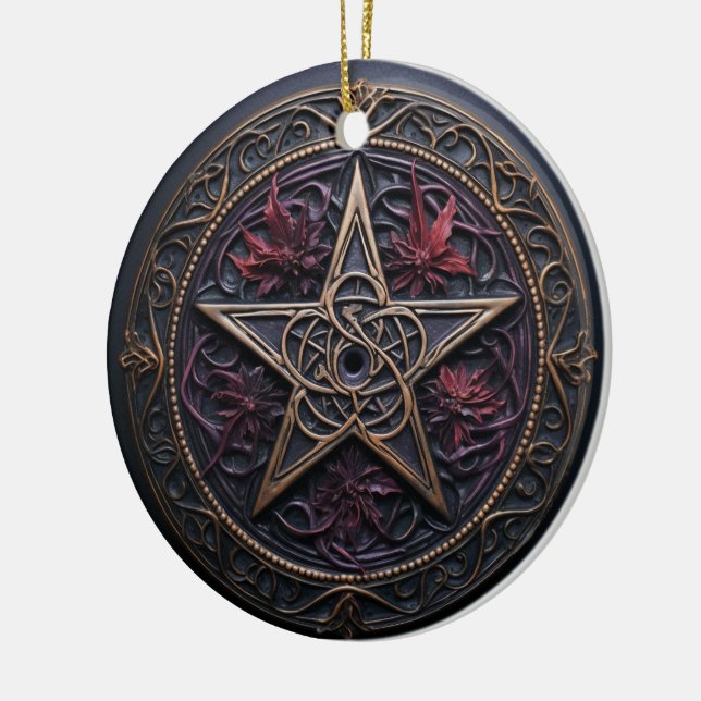 Pagan Pentagram Ornament (Vänster)