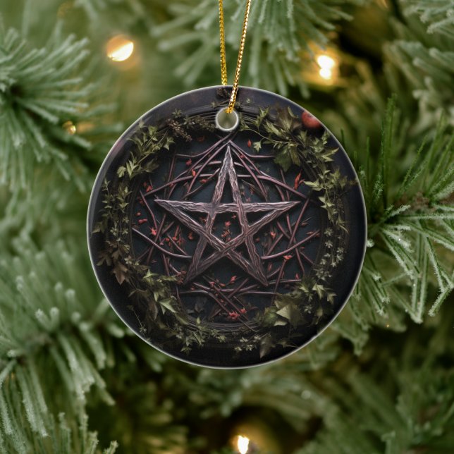 Pagan Pentagram Ornament (Träd)