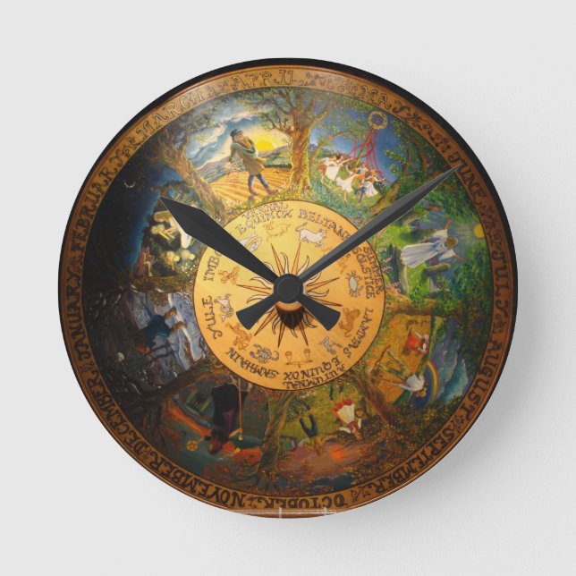 PAGAN SEASONON WALL CLOCK RUND KLOCKA (Framsida)