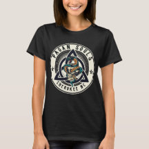 Pagan Souls Cherokee Logotyp S-Ärmad T-Shirt Kvinn