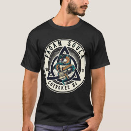 Pagan Souls Cherokee Logotyp S-Ärmad T-Shirt Män M