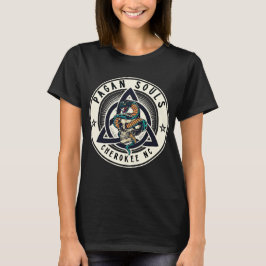 Pagan Souls Cherokee-logotyp S-Slv T-shirt Kvinnor