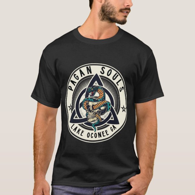 Pagan Souls Oconee-logotyp Kortärmad T-Shirt Herra (Framsida)