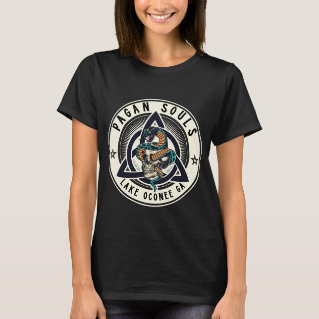 Pagan Souls Oconee Logotyp S-Slv T-Shirt Kvinnor X (Framsida)