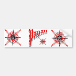 Pagan Star Bumper Sticker Bildekal