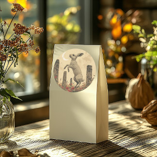 Pagan Stone Circle Dancing Hare Kuvert Seal Runt Klistermärke