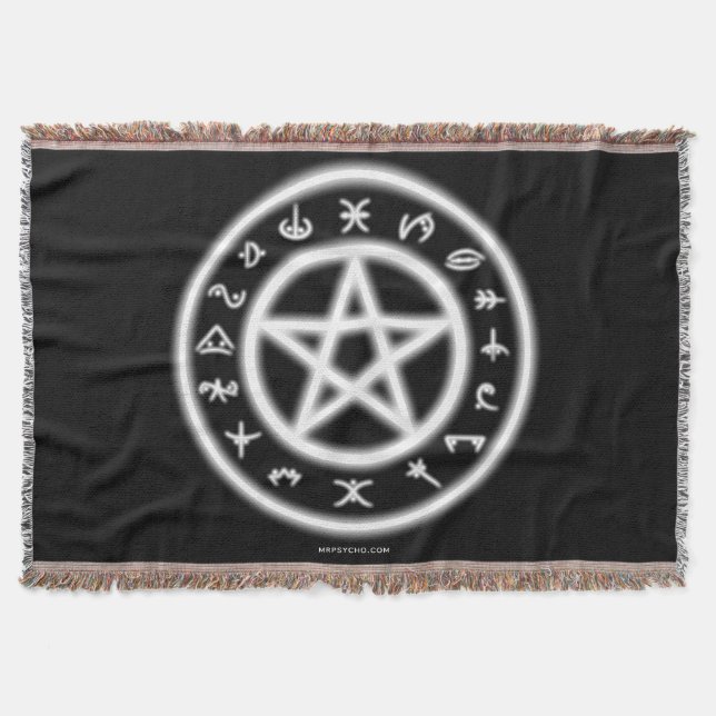 Pagan Symbol Blanket Filt (Framsidan)