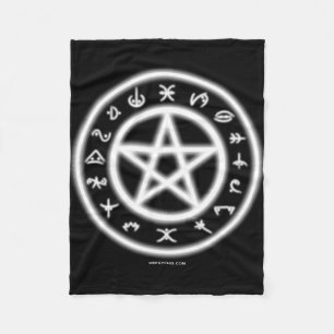 Pagan symboler fleecefilt