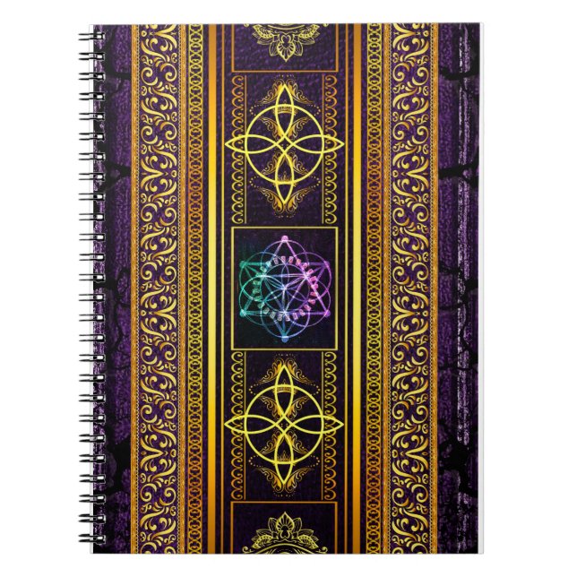 Pagan Tome Mörk Magic Spådomars Wiccan & Witchcraf Anteckningsbok (Framsidan)