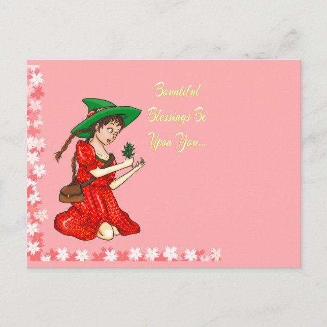 Pagan Vår Hälsning Vykort (Framsida)