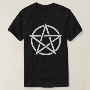 Pagan Wicca för WitchcraftPentagramsymbol T-tröj Tröja