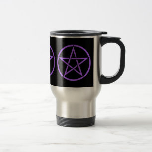 Pagan Wiccan för trefaldig PentaclePentagram Resemugg
