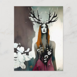 Pagan Woman Elen från Ways Flowers Vykort