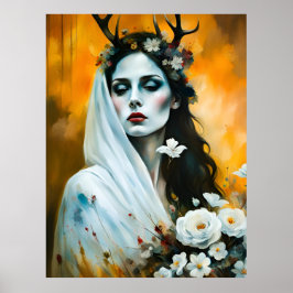 Pagan Woman Elen of the Ways as Bride Poster