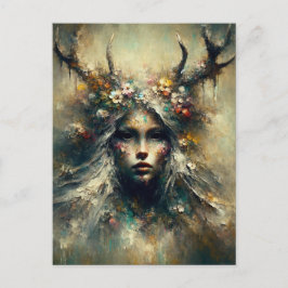 Pagan Woman Elen of the Ways Vykort