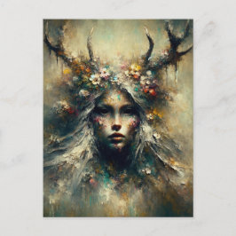 Pagan Woman Elen of the Ways Vykort