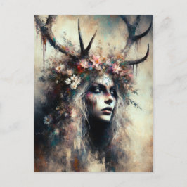 Pagan Woman Elen of the Ways Vykort