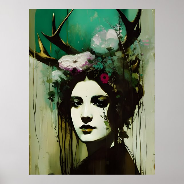 Pagan Woman Painting Poster (Framsidan)