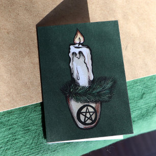 Pagan Yule Candle wicca w Kort