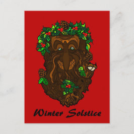 Pagan Yule Greenman Vykort