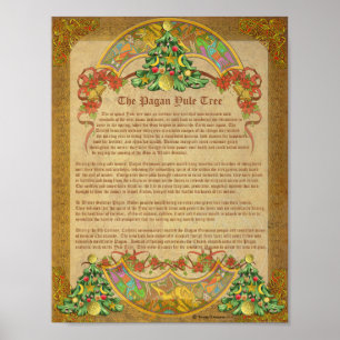 PAGAN YULE TRÄD POSTER