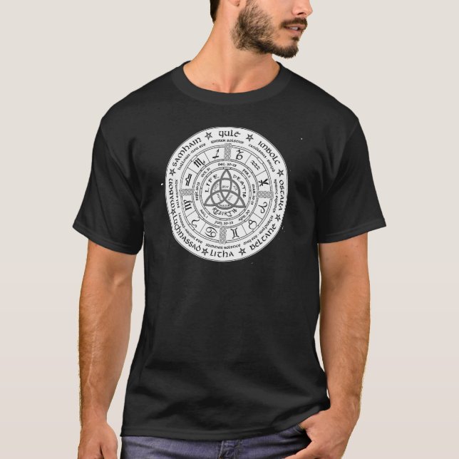 Paganen rullar av året tee shirt (Framsida)