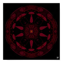 Paganhjul v2 - pareidolia mönster poster