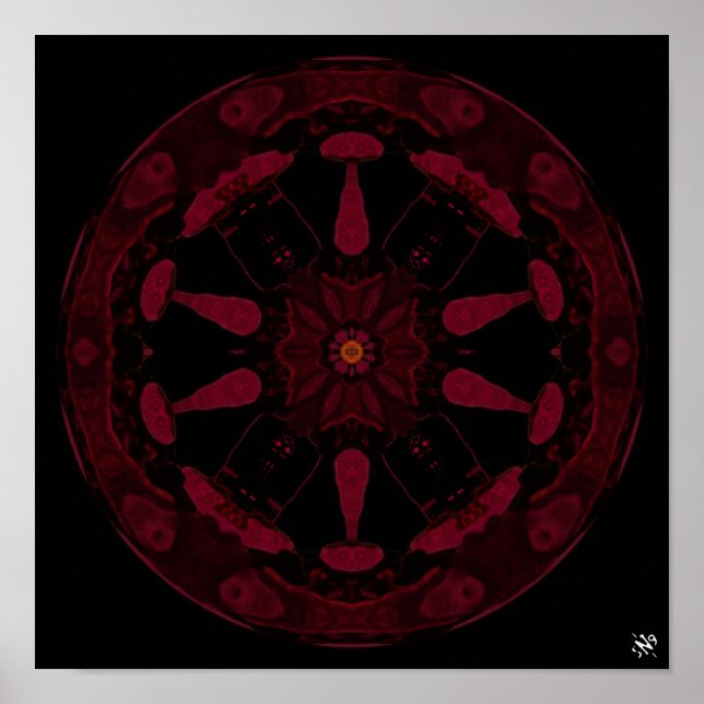 Paganhjul v2 - pareidolia mönster poster (Framsidan)