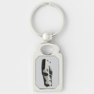 Pagani keychain rektangulärt silverfärgad nyckelring