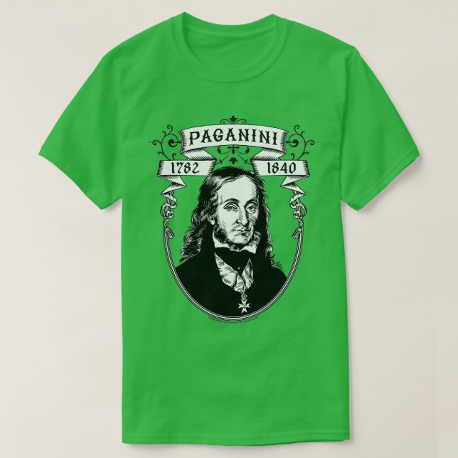 Paganini för mörk s t shirt (Design framsida)