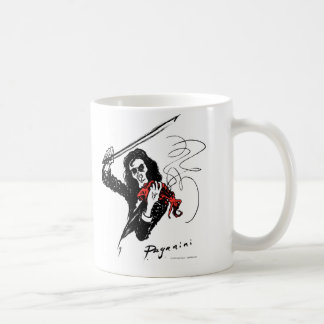 Paganini som leker den röda fiolmuggen kaffemugg