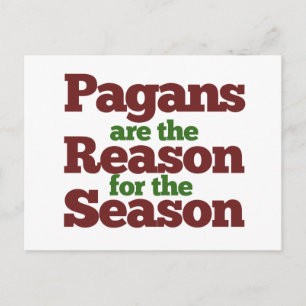 Pagans julhelg humor helg vykort