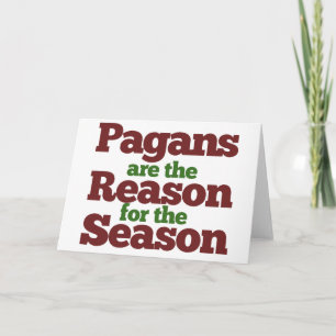 Pagans julhelg humor kort